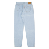 LEVI'S 501 BIG E Jeans Pinstripe Mens Blue Regular Straight W28 L31