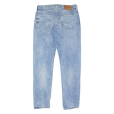 LEVI'S 501CT Jeans Distressed Mens Blue Regular Tapered Stone Wash W32 L31