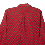 SAINT HONORE Womens Shirt Red Spotted Long Sleeve L
