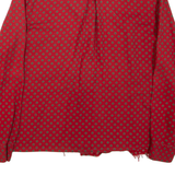 SAINT HONORE Womens Shirt Red Spotted Long Sleeve L