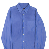 VALENTINO Mens Plain Shirt Blue Long Sleeve S