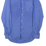 VALENTINO Mens Plain Shirt Blue Long Sleeve S