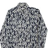 MICHEL DANTES Mens Shirt Black Long Sleeve S