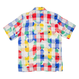 SKYLINE Mens Shirt Blue Viscose Floral M