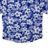 Mens Shirt Blue Floral L