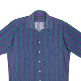 BONDS Mens Shirt Green Striped L