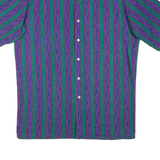 BONDS Mens Shirt Green Striped L