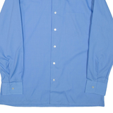 ETON Mens Plain Shirt Blue Long Sleeve L