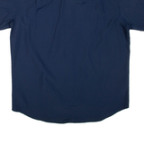 COLUMBIA Mens Plain Shirt Blue L