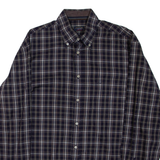 PAUL & SHARK Mens Shirt Blue Check Long Sleeve L