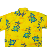 CODE ONE Mens Shirt Yellow Floral L