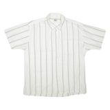 BAPST Mens Shirt White Striped L