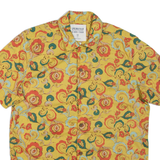 SPRINGFIELD Mens Shirt Yellow Floral M