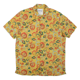SPRINGFIELD Mens Shirt Yellow Floral M