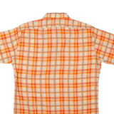 MARC THOMBARD Mens Shirt Orange Check L