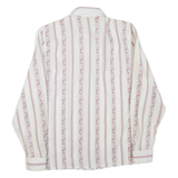 Womens Shirt White Paisley Long Sleeve M