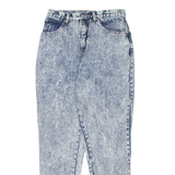 PROGRESS SPORT Womens Jeans Blue Regular Mom 90s Acid Wash W28 L30