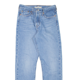 LEVI'S Wedgie BIG E Womens Jeans Blue Regular Tapered Stone Wash W26 L27