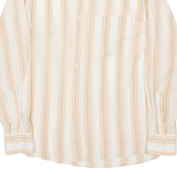 NOVA ONDA Mens Shirt Beige Striped Long Sleeve M
