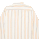 NOVA ONDA Mens Shirt Beige Striped Long Sleeve M