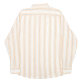 NOVA ONDA Mens Shirt Beige Striped Long Sleeve M