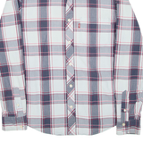 LEVI'S Mens Shirt Blue Check Long Sleeve M