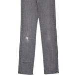 LEVI'S 724 High Rise BIG E Womens Jeans Grey Straight Stone Wash W28 L34