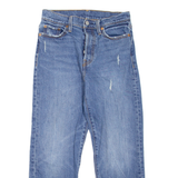LEVI'S Womens Jeans Blue Regular Straight Stone Wash W26 L23
