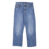 LEVI'S Womens Jeans Blue Regular Straight Stone Wash W26 L23
