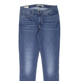 LEVI'S 711 BIG E Womens Jeans Blue Slim Skinny Stone Wash W29 L30