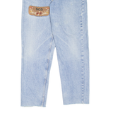 Womens Jeans Blue Regular Mom 90s Stone Wash W27 L27