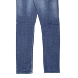 ARMANI JEANS J10 Mens Jeans Blue Slim Straight Stone Wash W33 L34