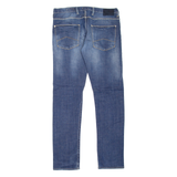 ARMANI JEANS J10 Mens Jeans Blue Slim Straight Stone Wash W33 L34