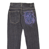 SOUTHPOLE Mens Jeans Black Regular Straight W29 L30