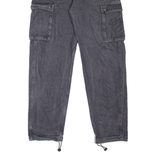 ROCAWEAR Cargo Style Mens Jeans Black Regular Tapered W34 L33