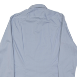 CALVIN KLEIN Slim Fit Mens Plain Shirt Blue Long Sleeve S