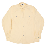 TOM Tailored Mens Plain Shirt Orange Long Sleeve L