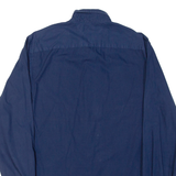 TOMMY HILFIGER Mens Plain Shirt Blue Long Sleeve M