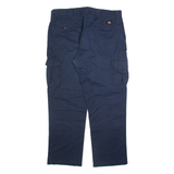 DICKIES Cargo Mens Trousers Blue Regular Straight W38 L32