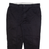 DICKIES Mens Trousers Black Regular Straight W40 L30