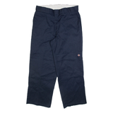 DICKIES Mens Trousers Blue Relaxed Straight W36 L30