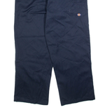 DICKIES Mens Trousers Blue Relaxed Straight W36 L30