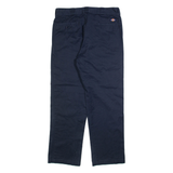DICKIES 874 Workwear Mens Trousers Blue Regular Straight W34 L31