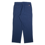 DICKIES Mens Trousers Blue Regular Straight W36 L30