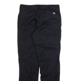DICKIES Womens Trousers Black Slim Straight W30 L30