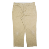 DICKIES Mens Trousers Beige Regular Straight W38 L28