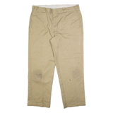 DICKIES Mens Trousers Beige Regular Straight W38 L28