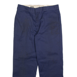 DICKIES 874 Workwear Mens Trousers Blue Regular Straight W36 L30