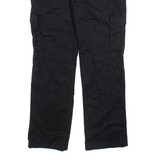 DICKIES Cargo Womens Trousers Black Relaxed Straight W32 L31