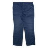 DICKIES Womens Trousers Blue Slim Straight W38 L30